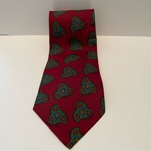 Polo Ralph Lauren Tie Red Paisley 100% Silk